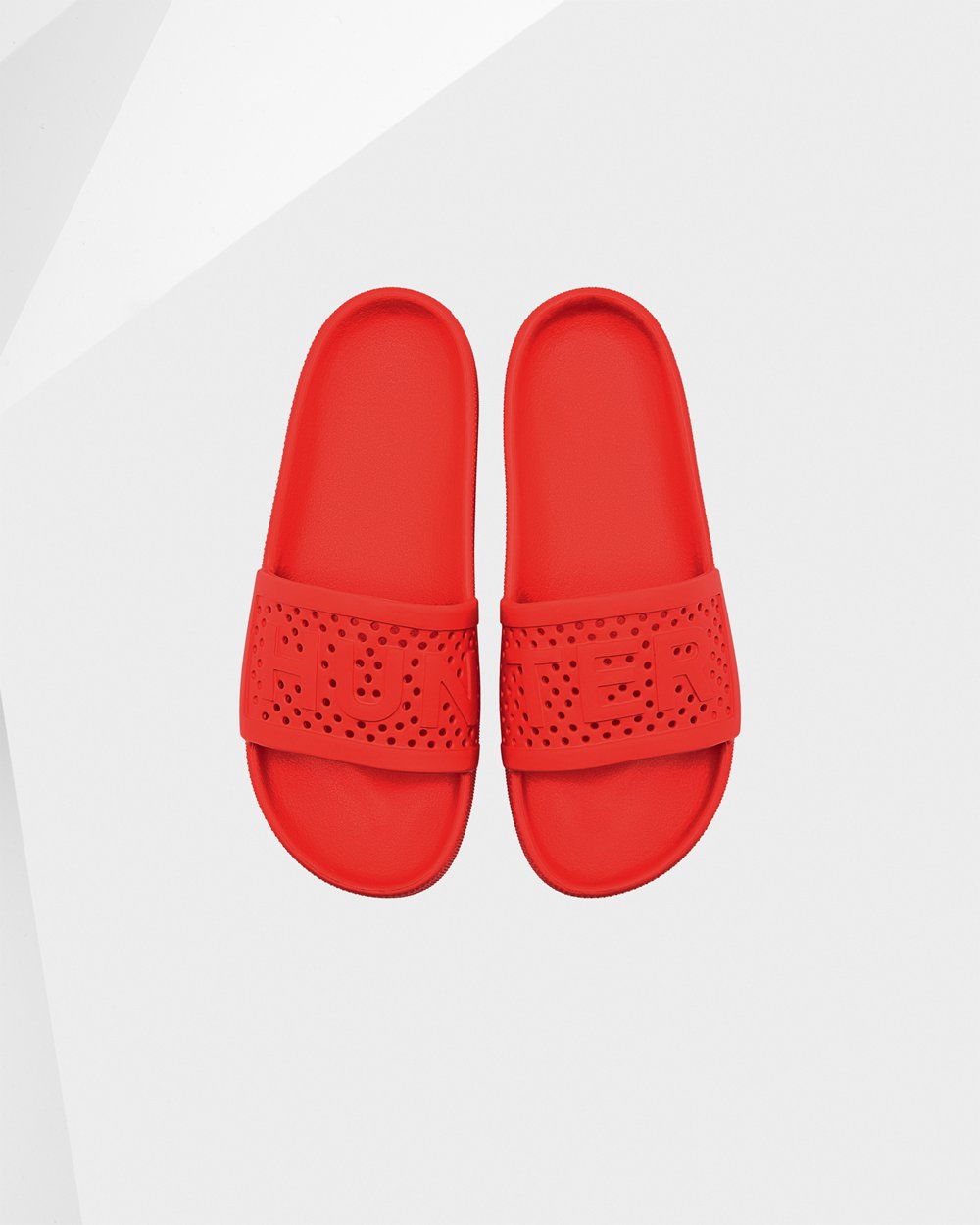 Womens Hunter Original Lightweight Moulded - Slides Red - 6214-XLCFP